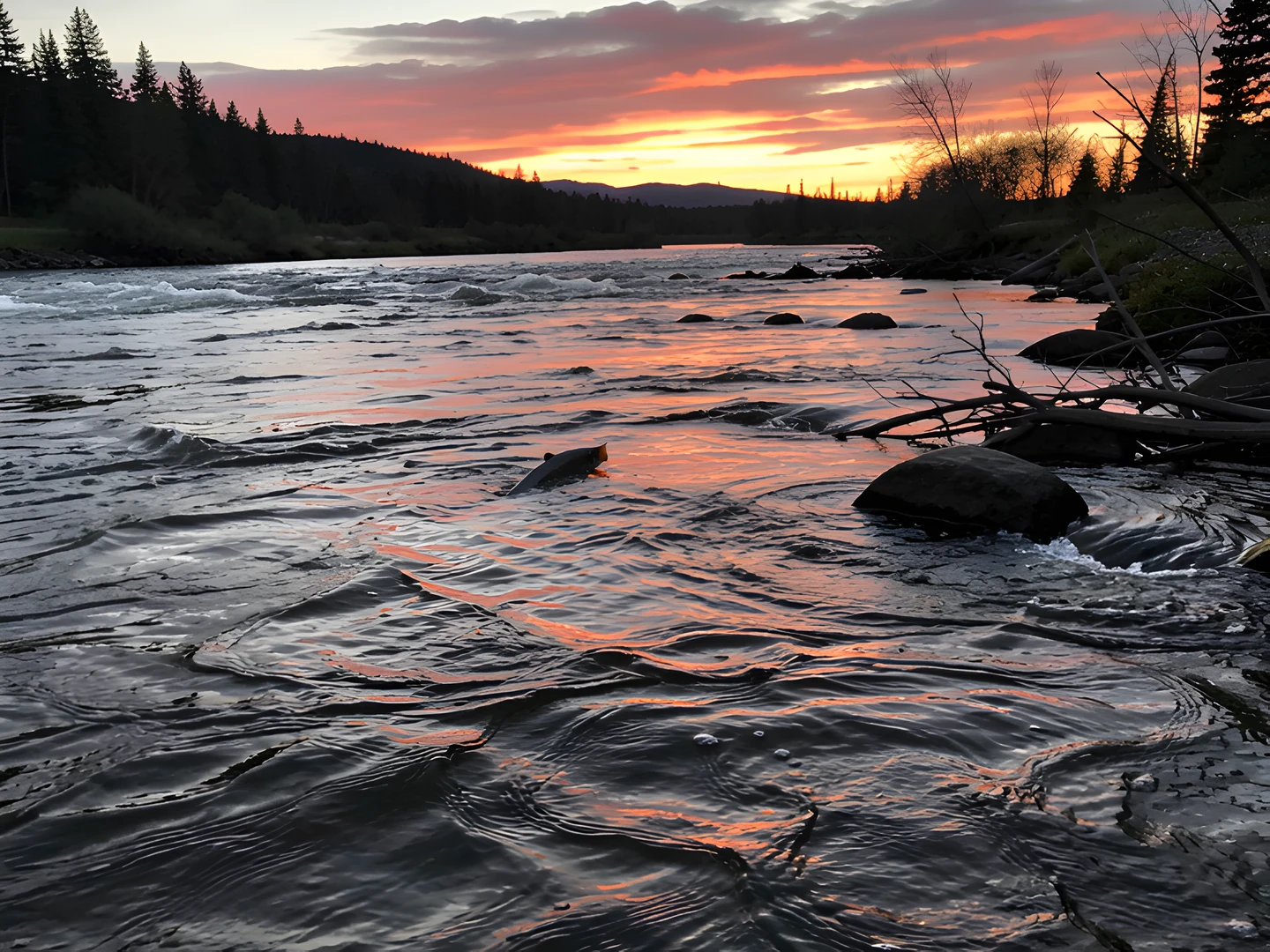 River Salmon Glow