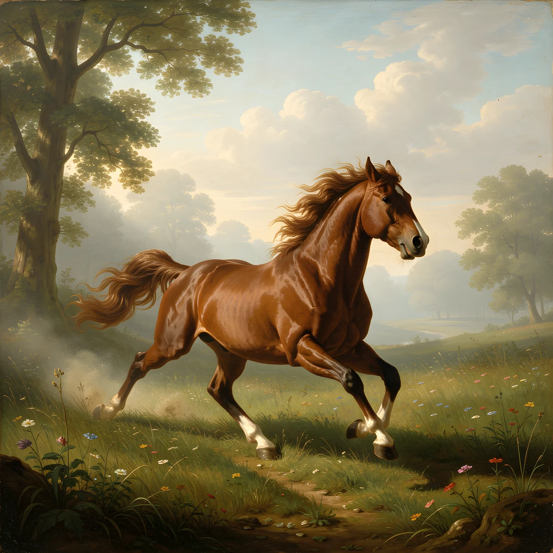 Renaissance Horse Scene