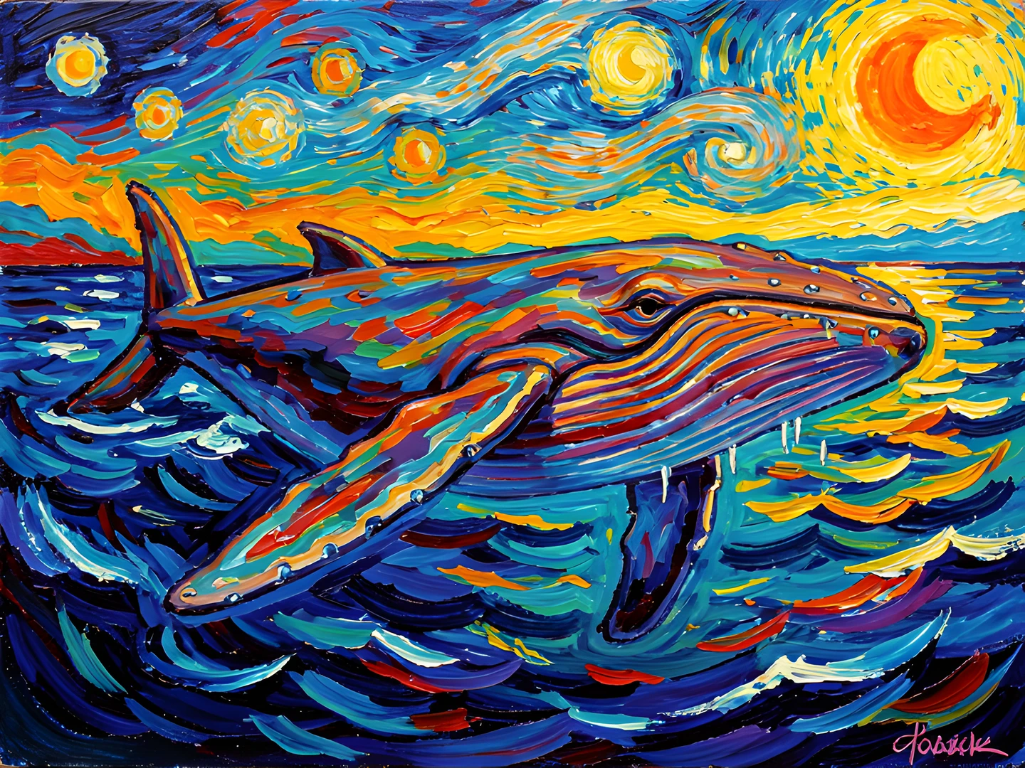Impressionist Ocean Scene