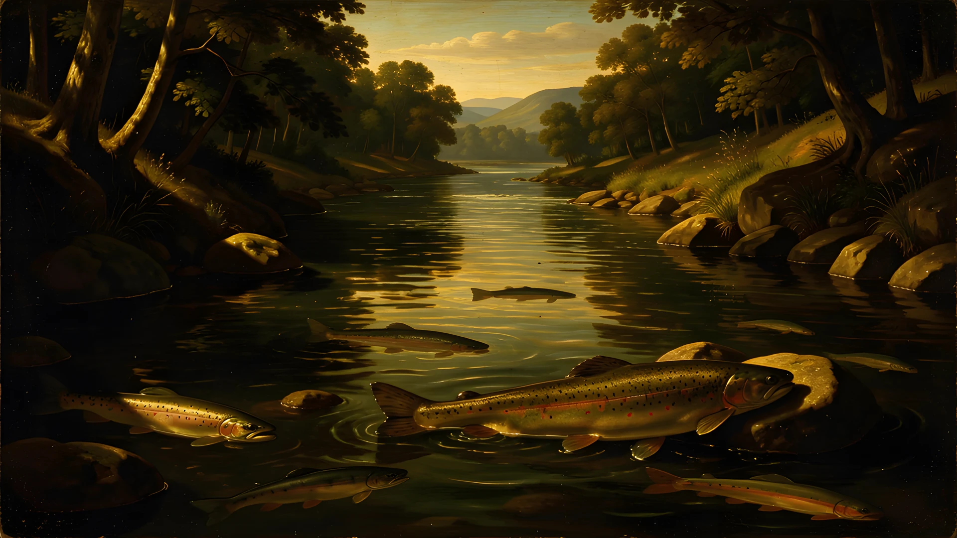 Golden River Scene