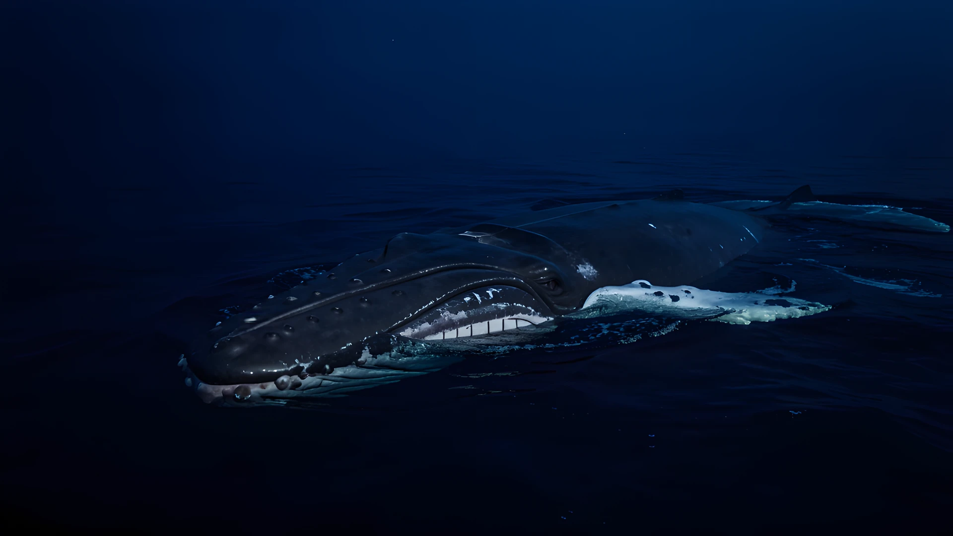 Whale Underwater Darkness
