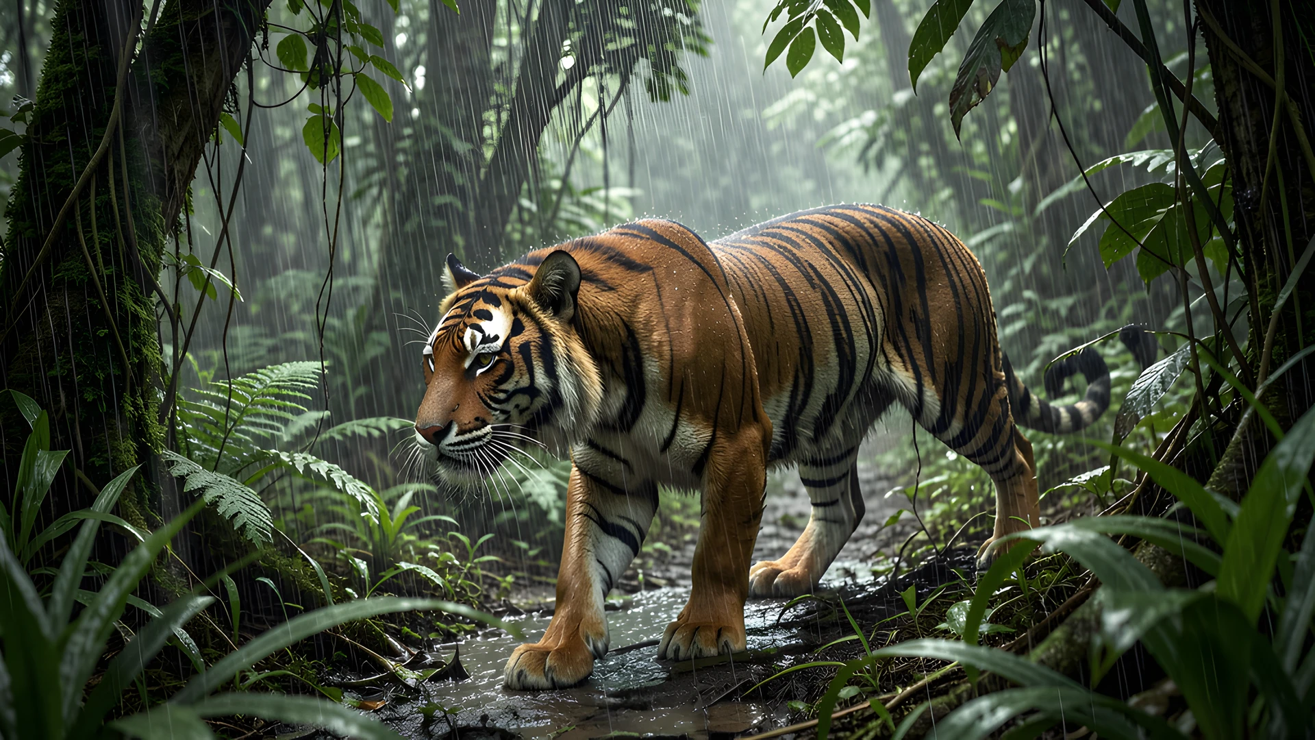 Tiger Night Jungle