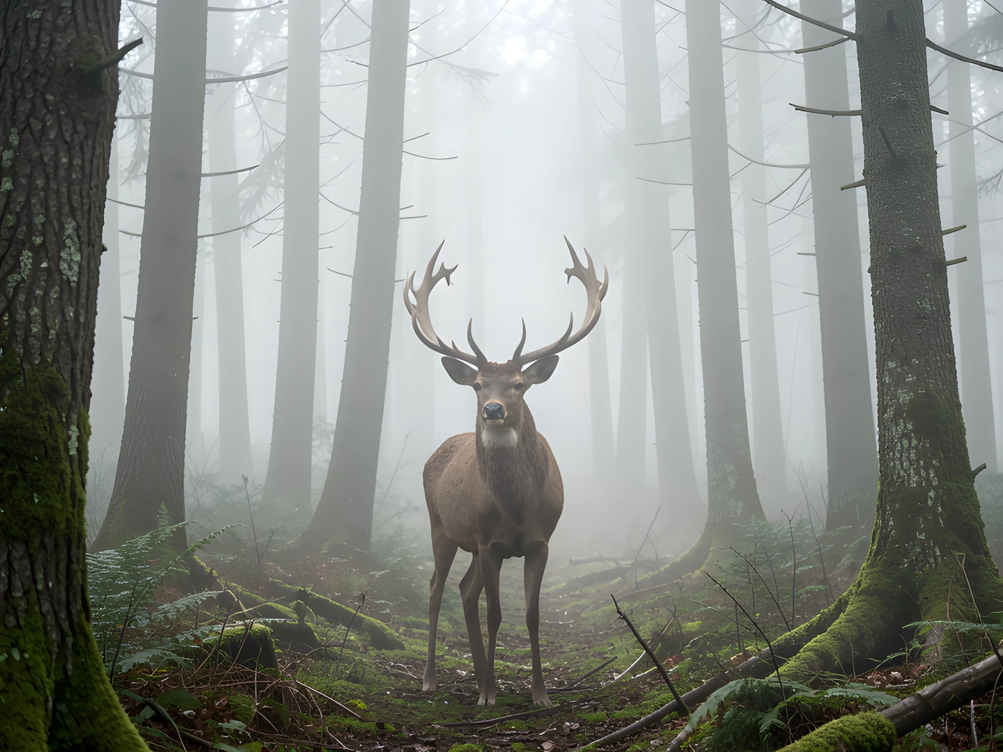 Frosted Forest Scene