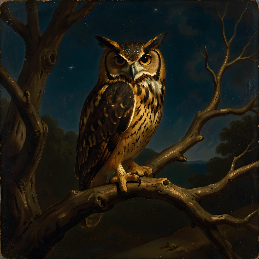 Rembrandt Owl Scene