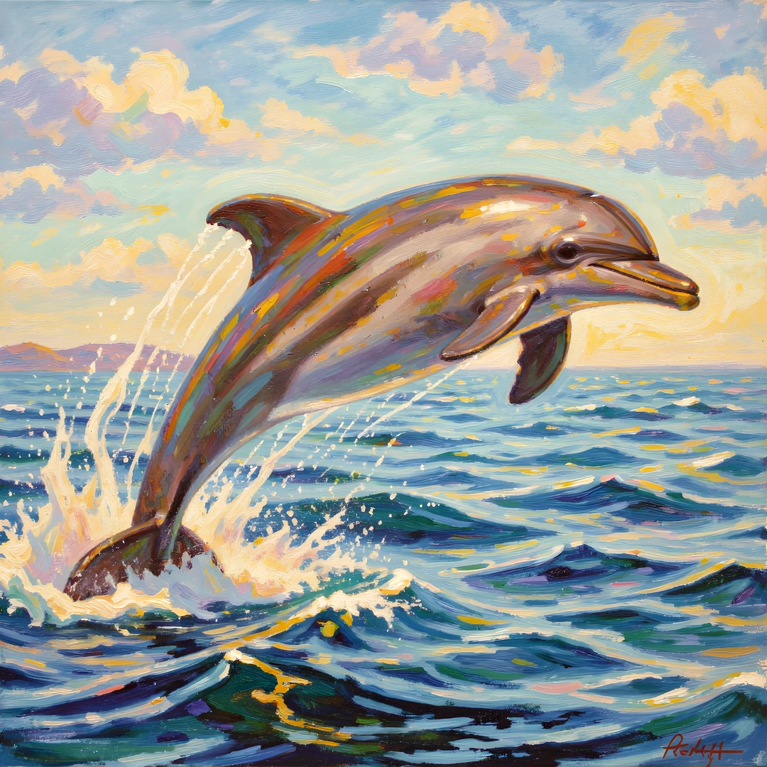 Dolphin Ocean Splash