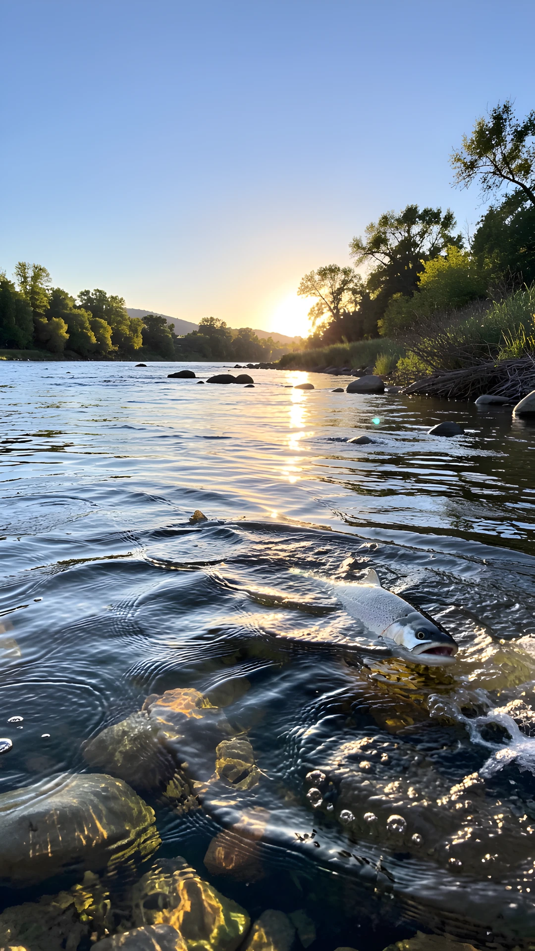 River Salmon Dawn