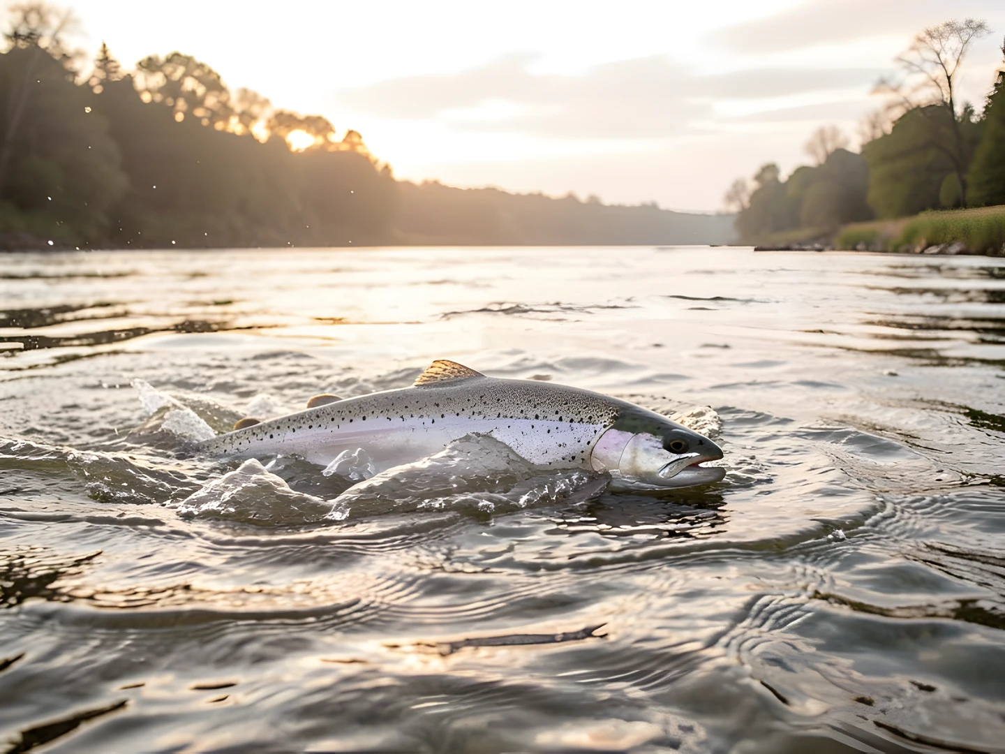 River Morning Glow