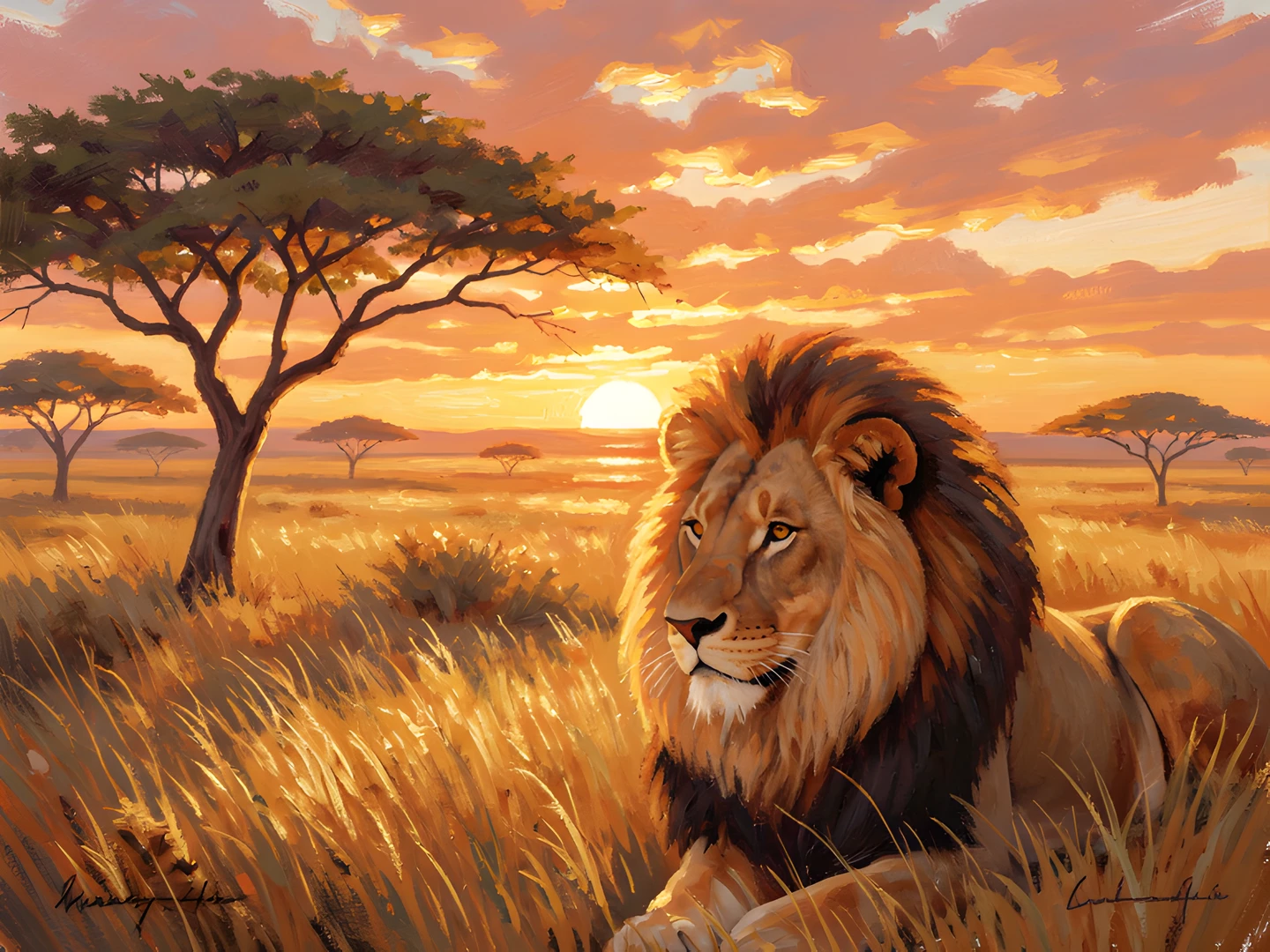 Golden Savannah Glow