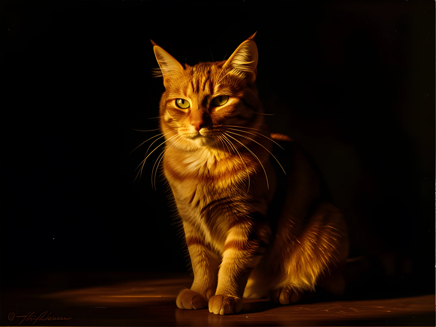 Golden Feline Glow