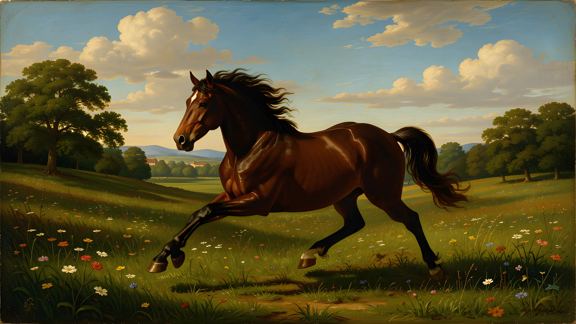 Baroque Horse Scene