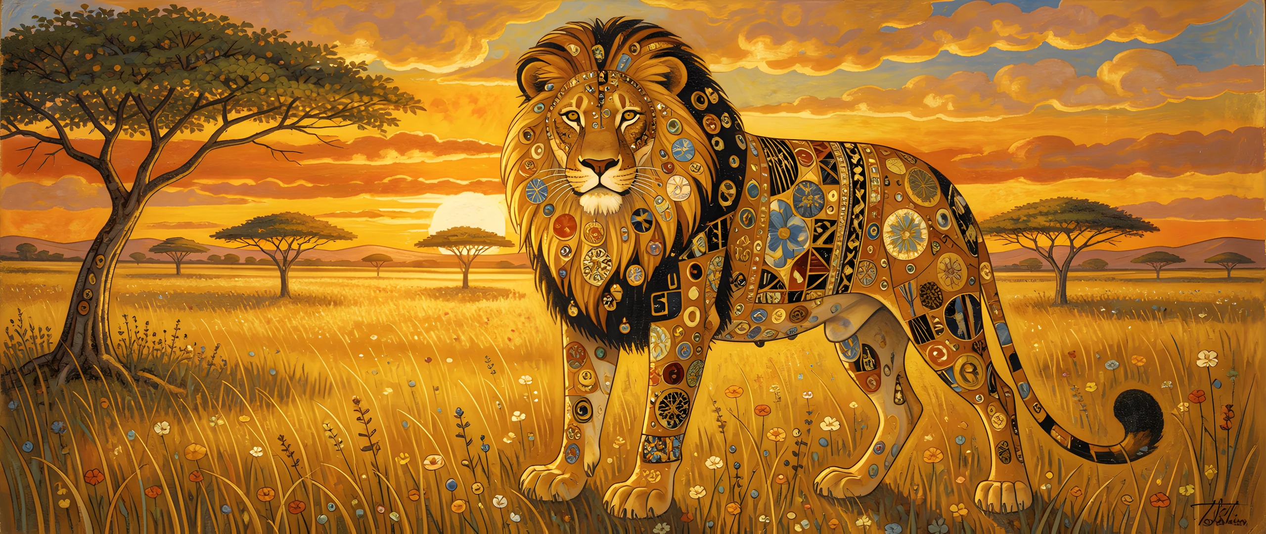 Golden Lion Landscape