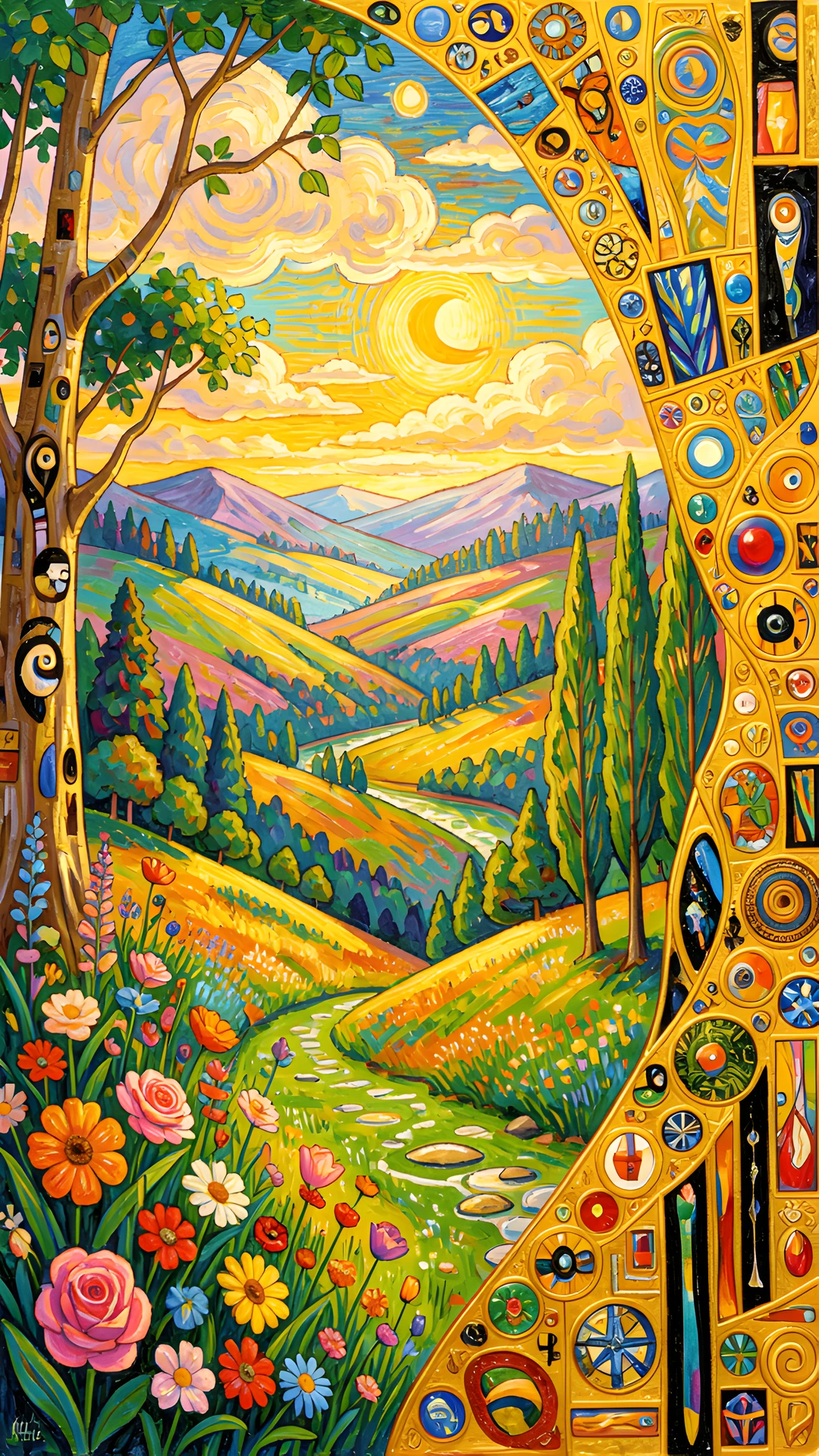 Klimt Brushstrokes