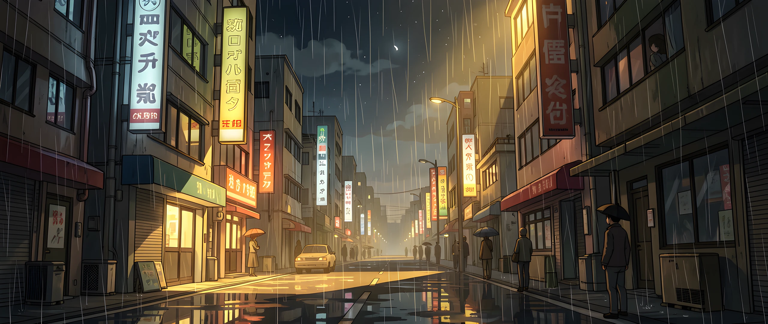 Rainy Cityscape