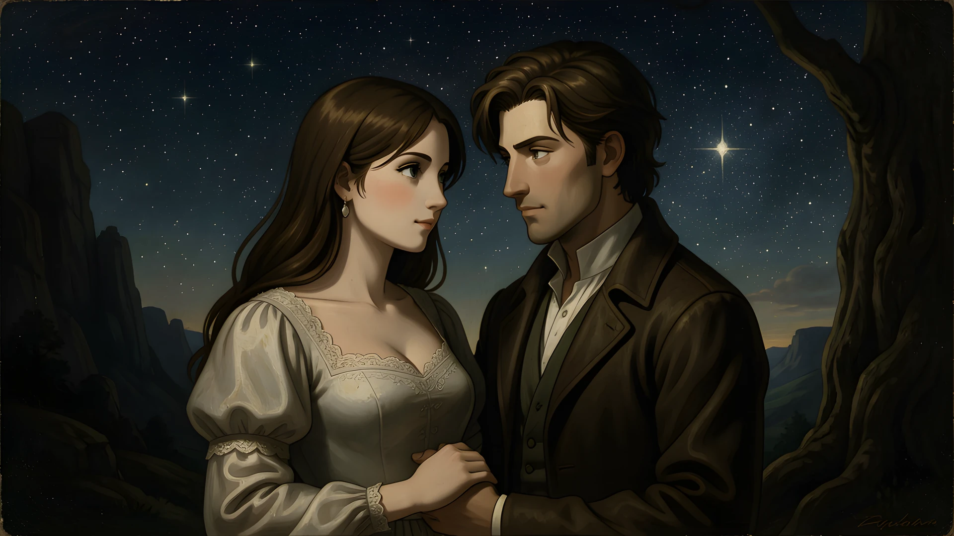 Moonlit Night Scene