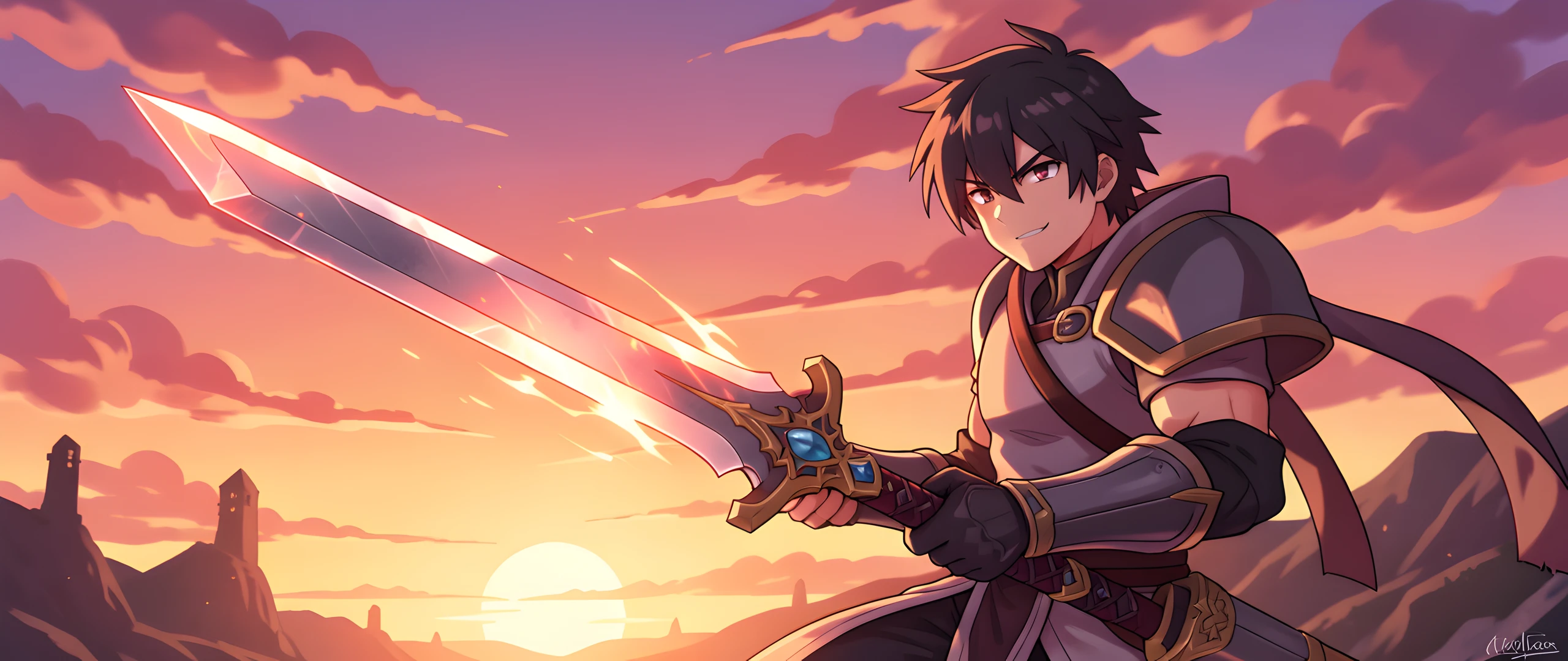 Samurai Warrior Sunset