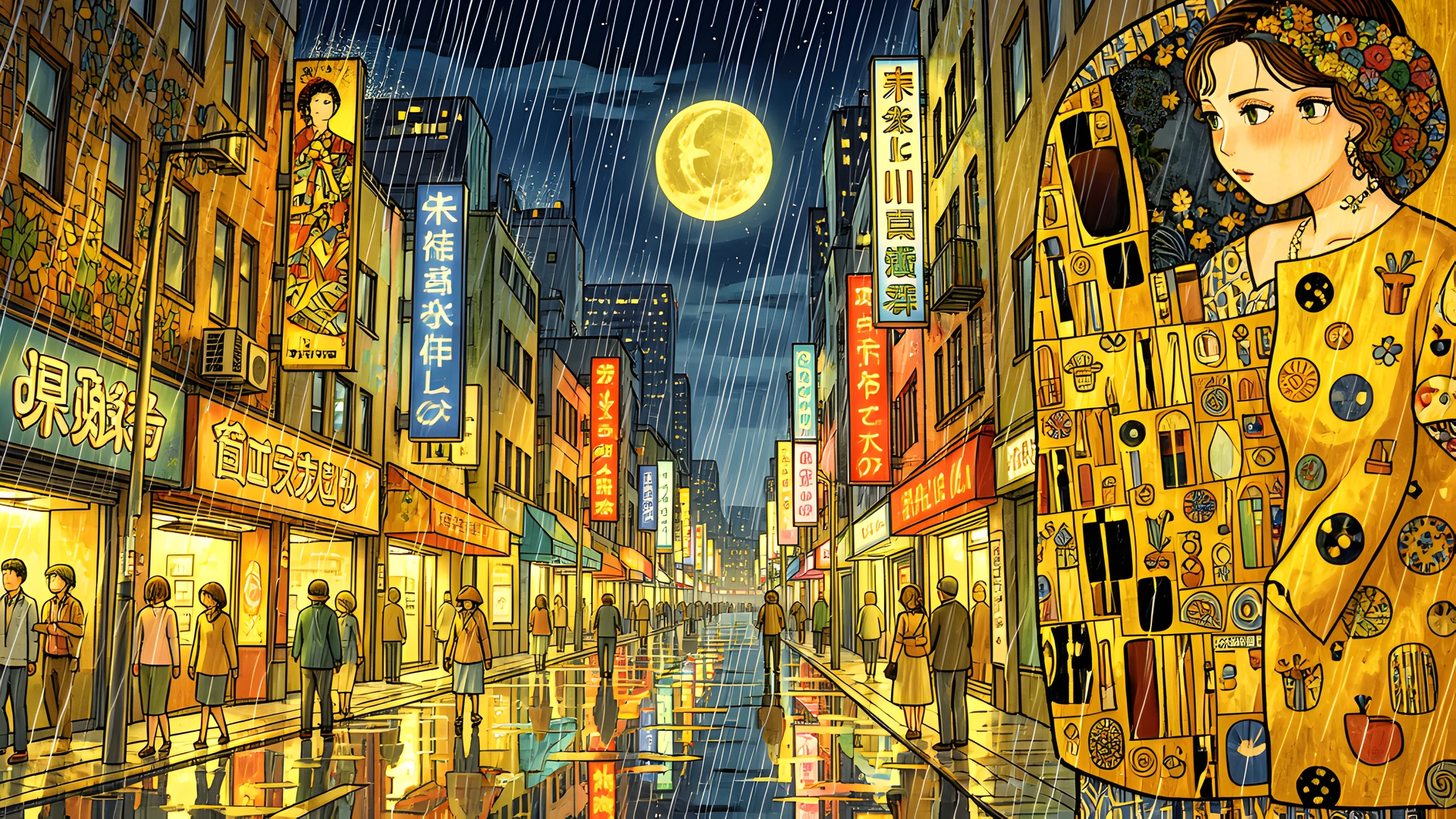 Golden Night Sky