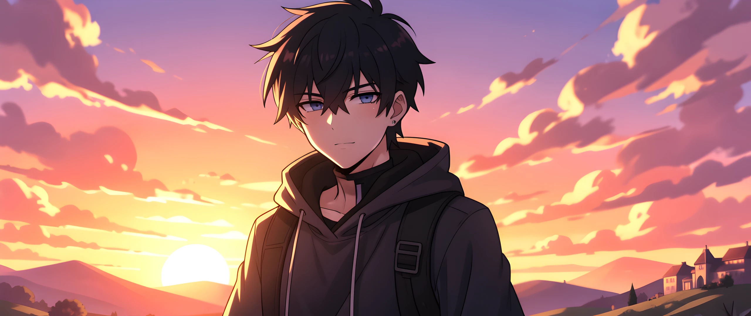 Dark Sunset Boy