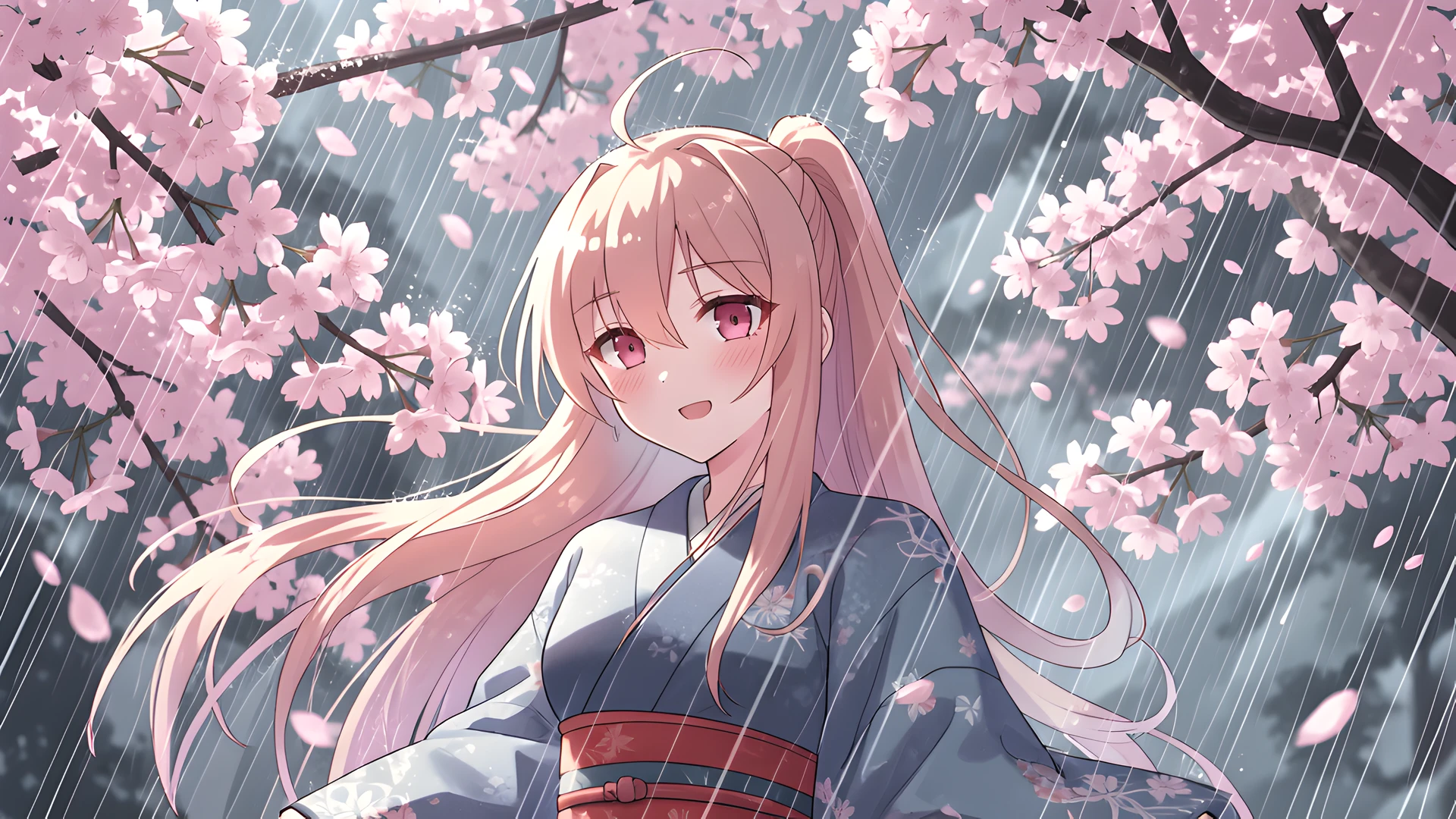 Blooming Sakura Girl