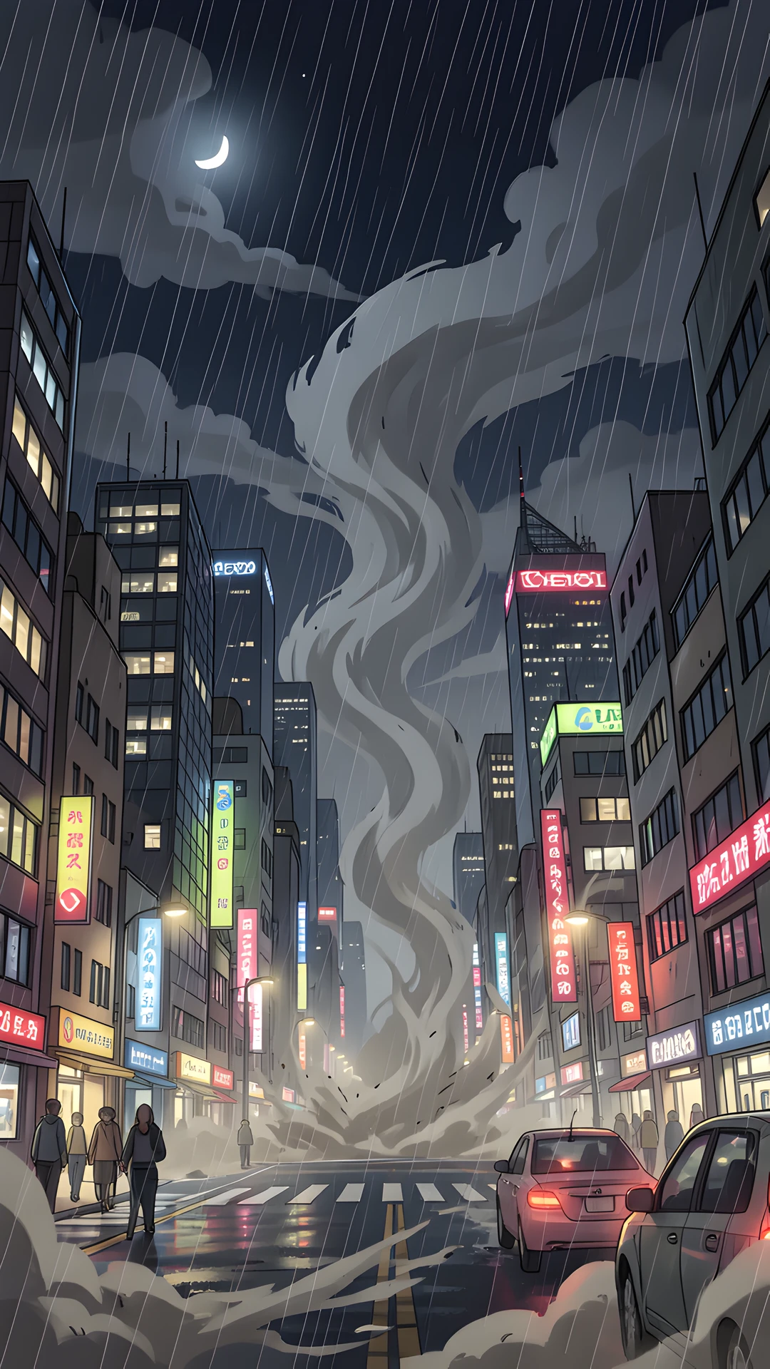 Rainy Cityscape