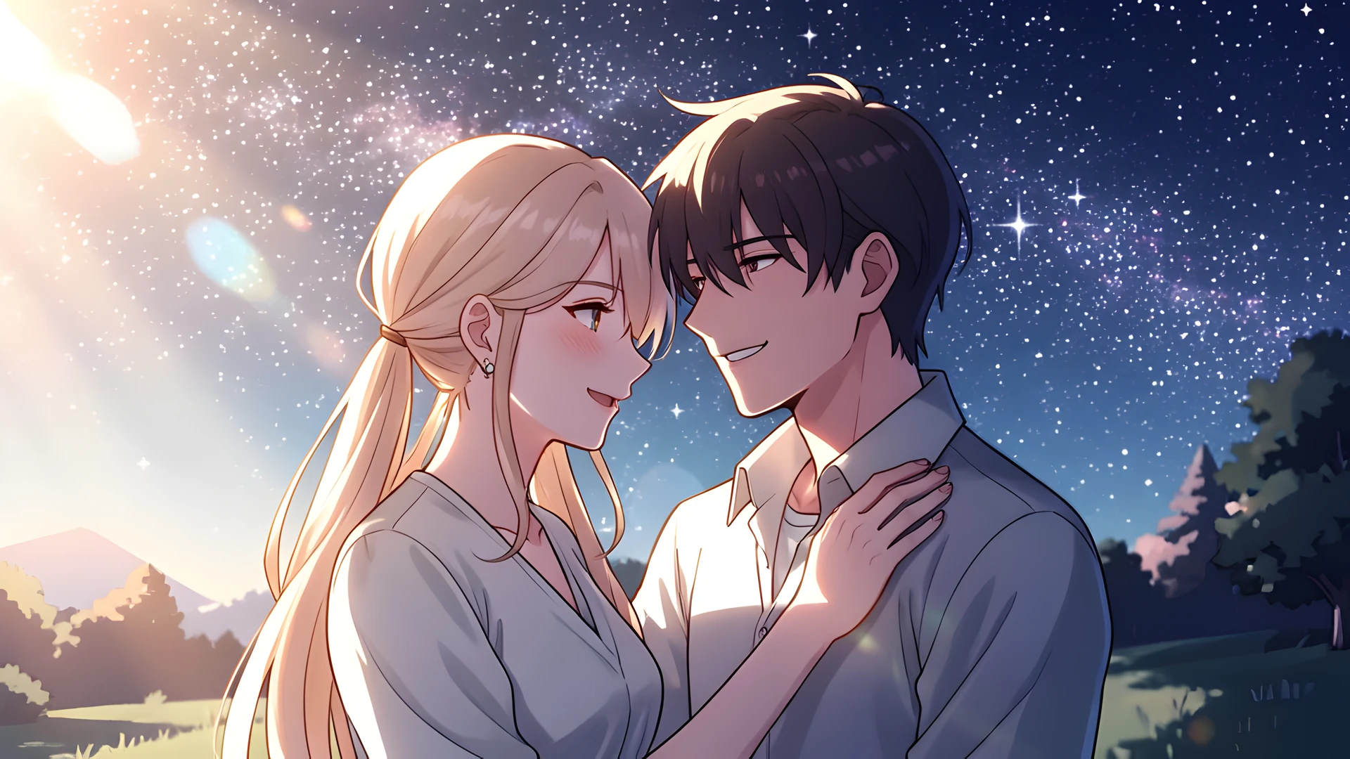 Romantic Moonlit Scene