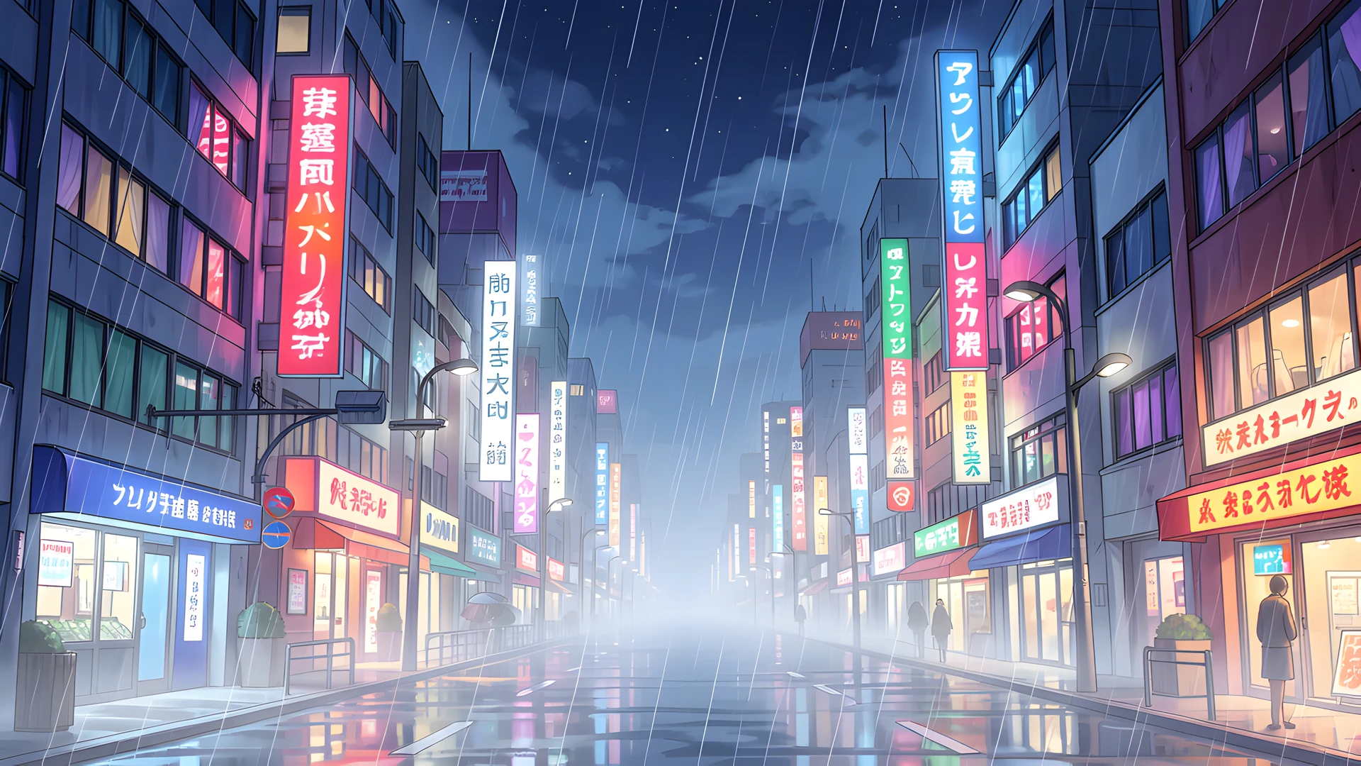 Rainy Cityscape