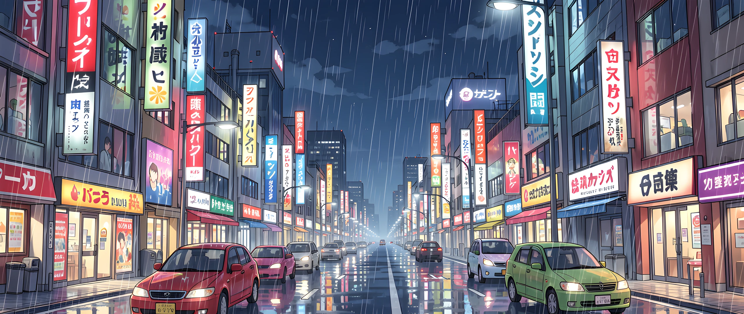 Rainy Cityscape