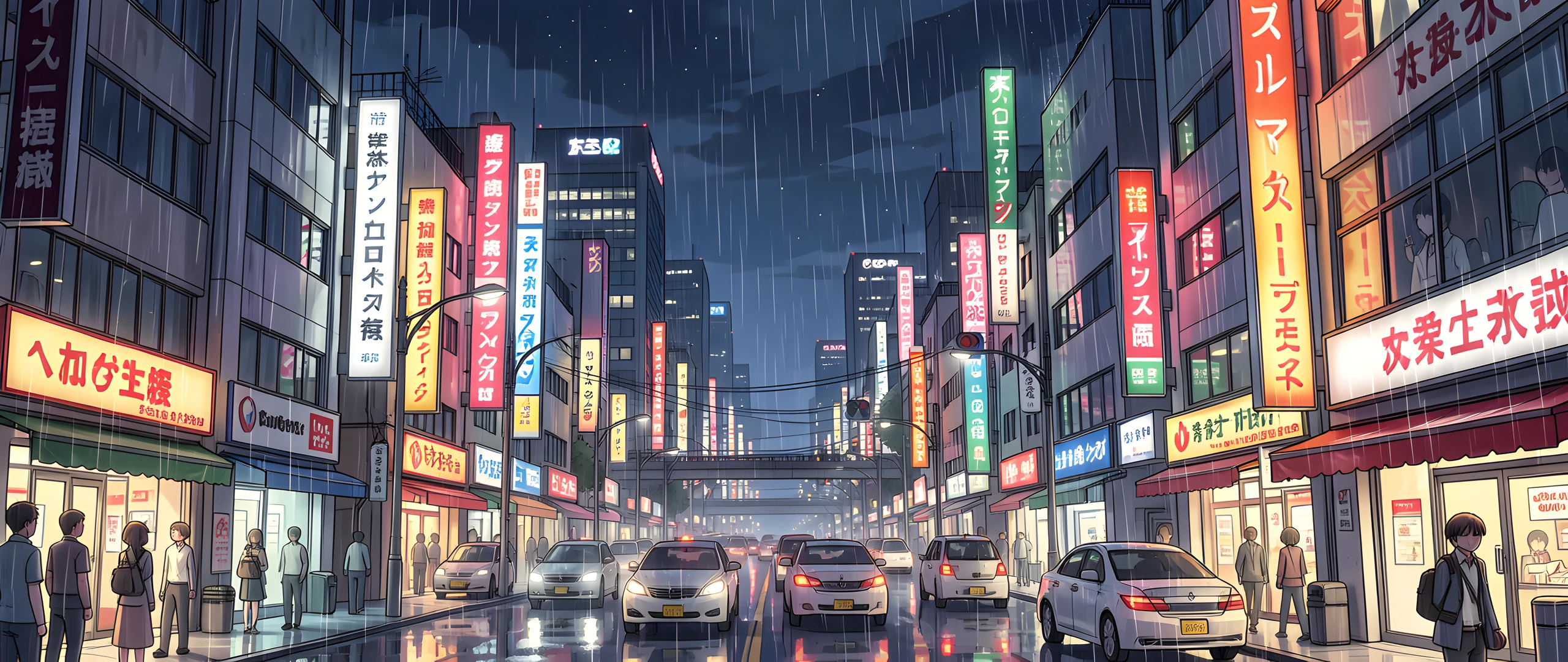 Rainy Cityscape