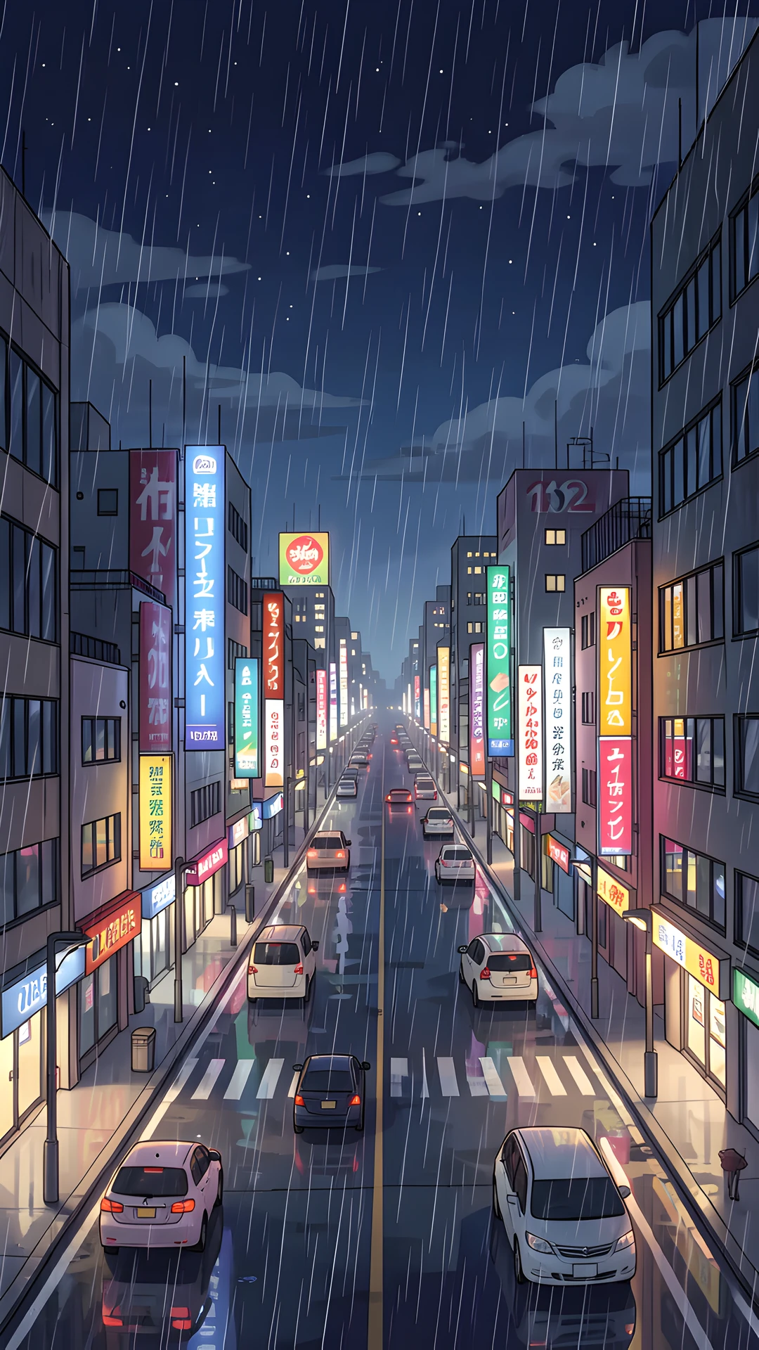 Rainy Cityscape