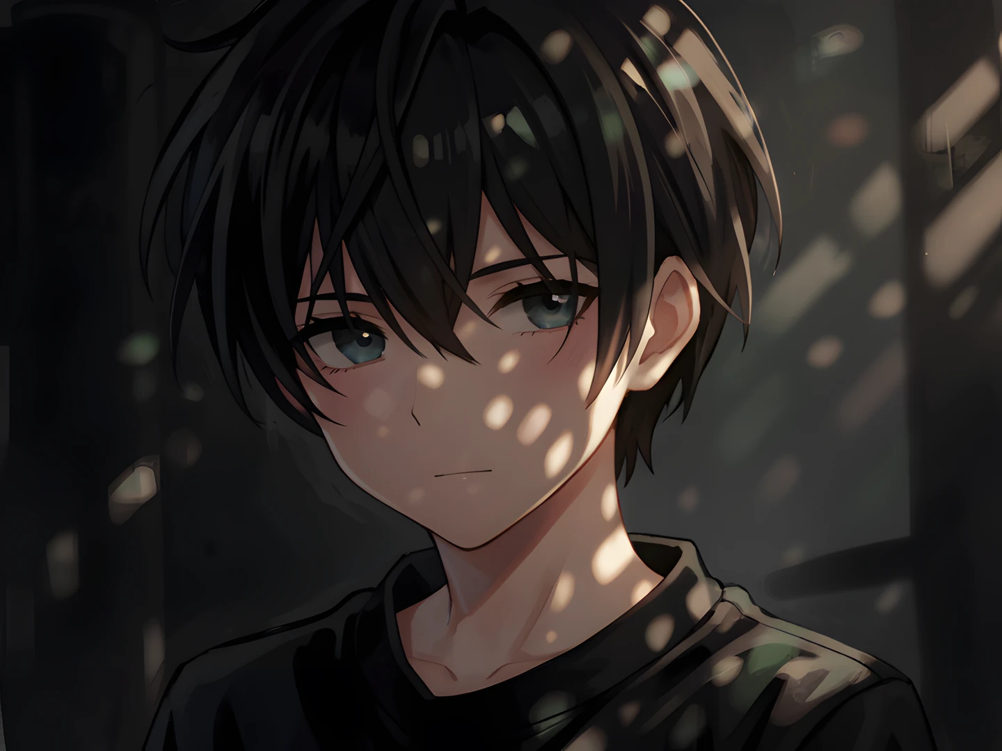 Whimsical Shaded Boy