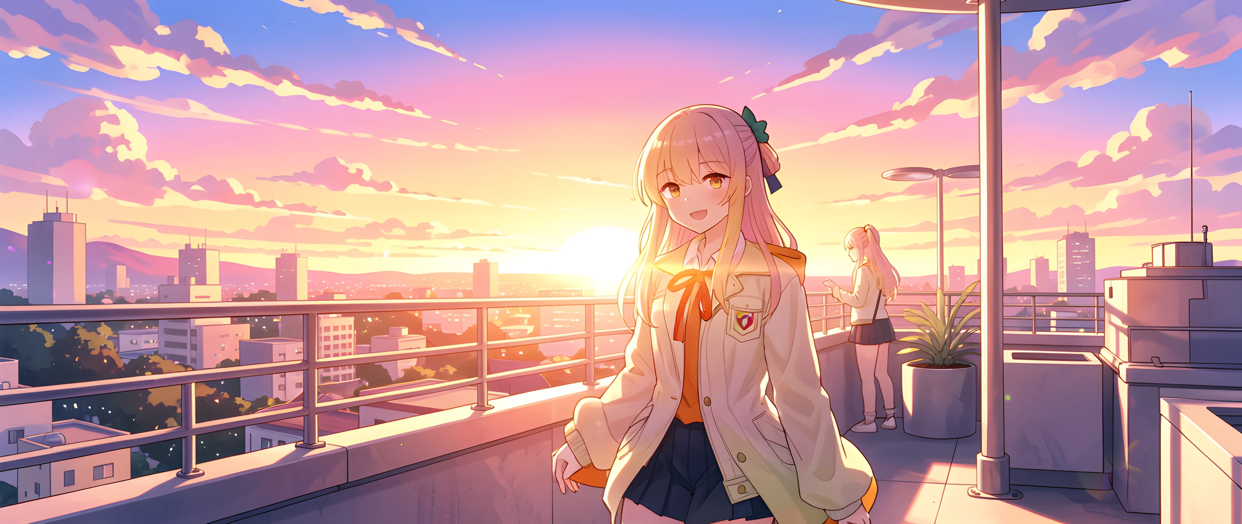 Tokyo Rooftop Scene