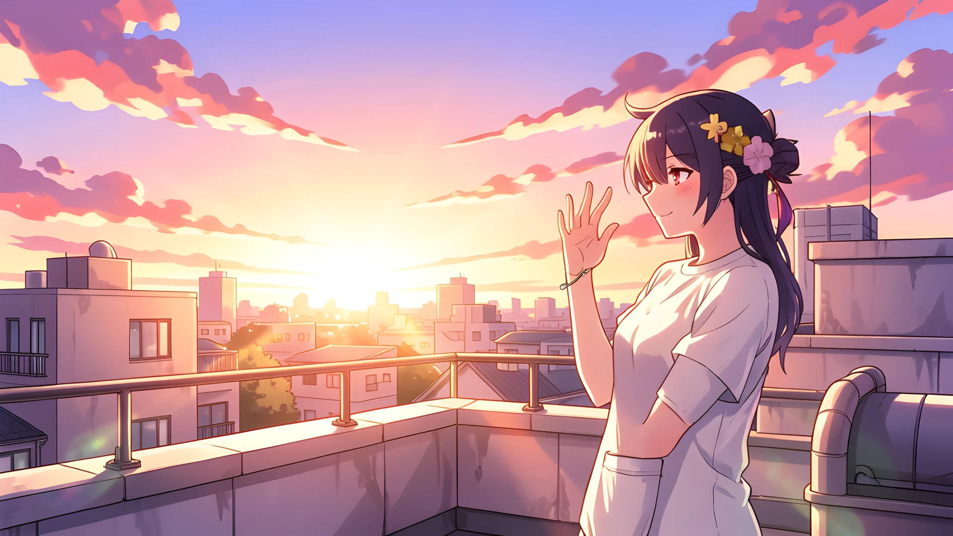 City Rooftop Glow