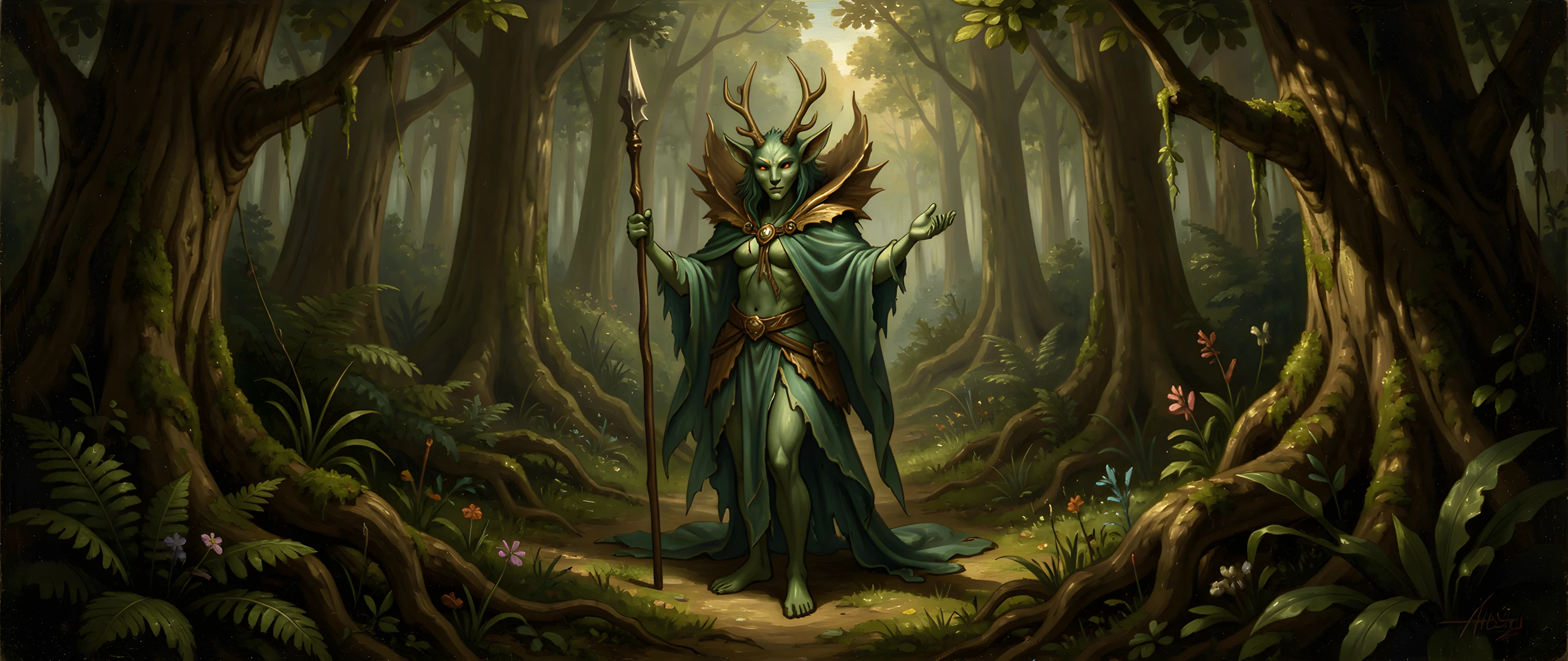 Whimsical Woodland Scene