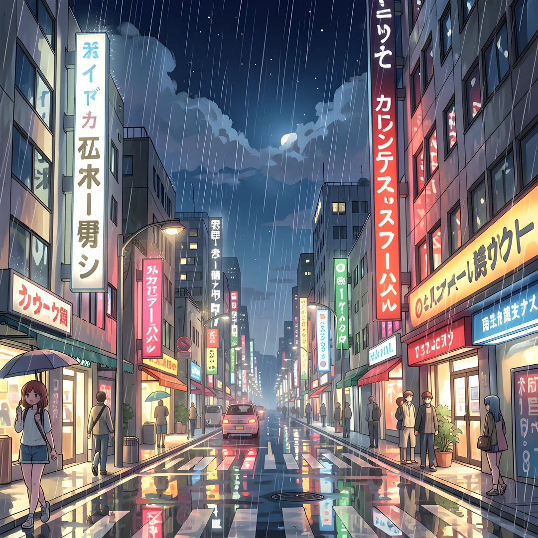Rainy City Streets
