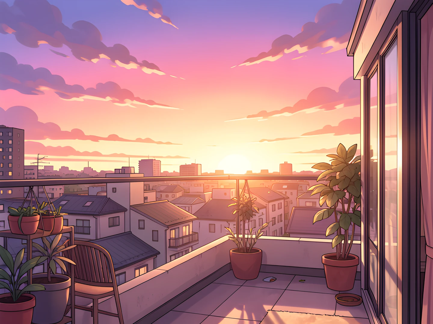 Tokyo Rooftop Scene