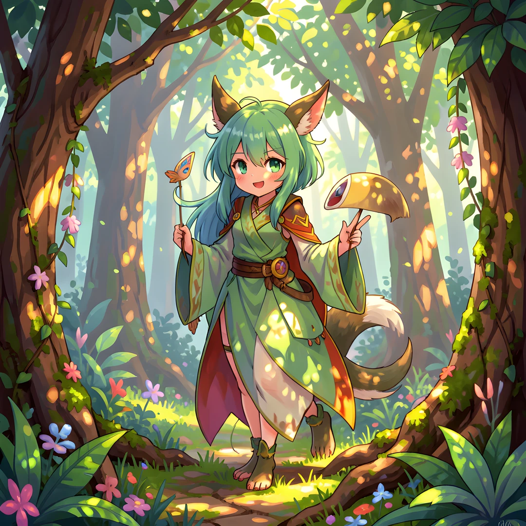 Whimsical Woodland Scene