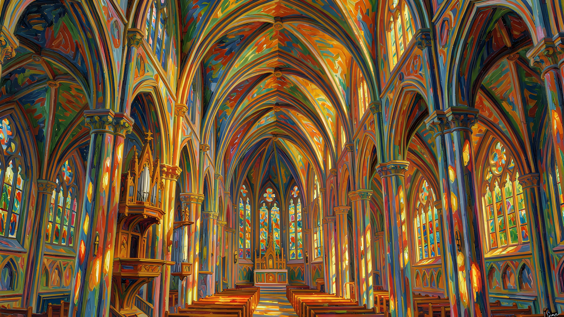 Gothic Church Interior
