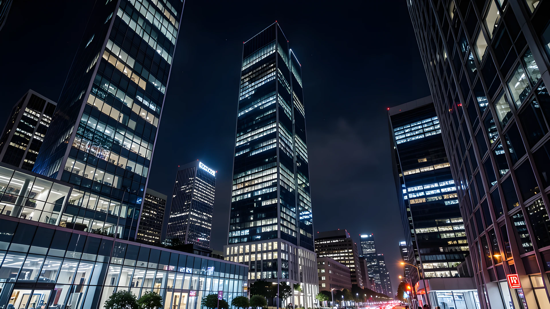 City Night Skyline