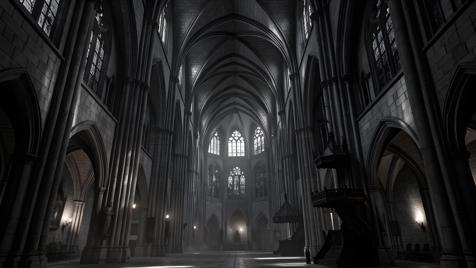 Dark Gothic Interior