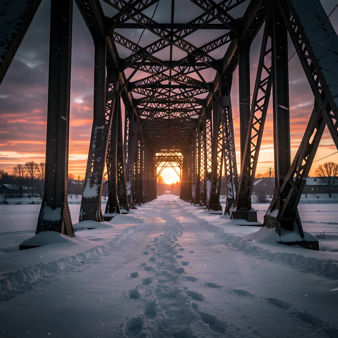Frozen Cityscape