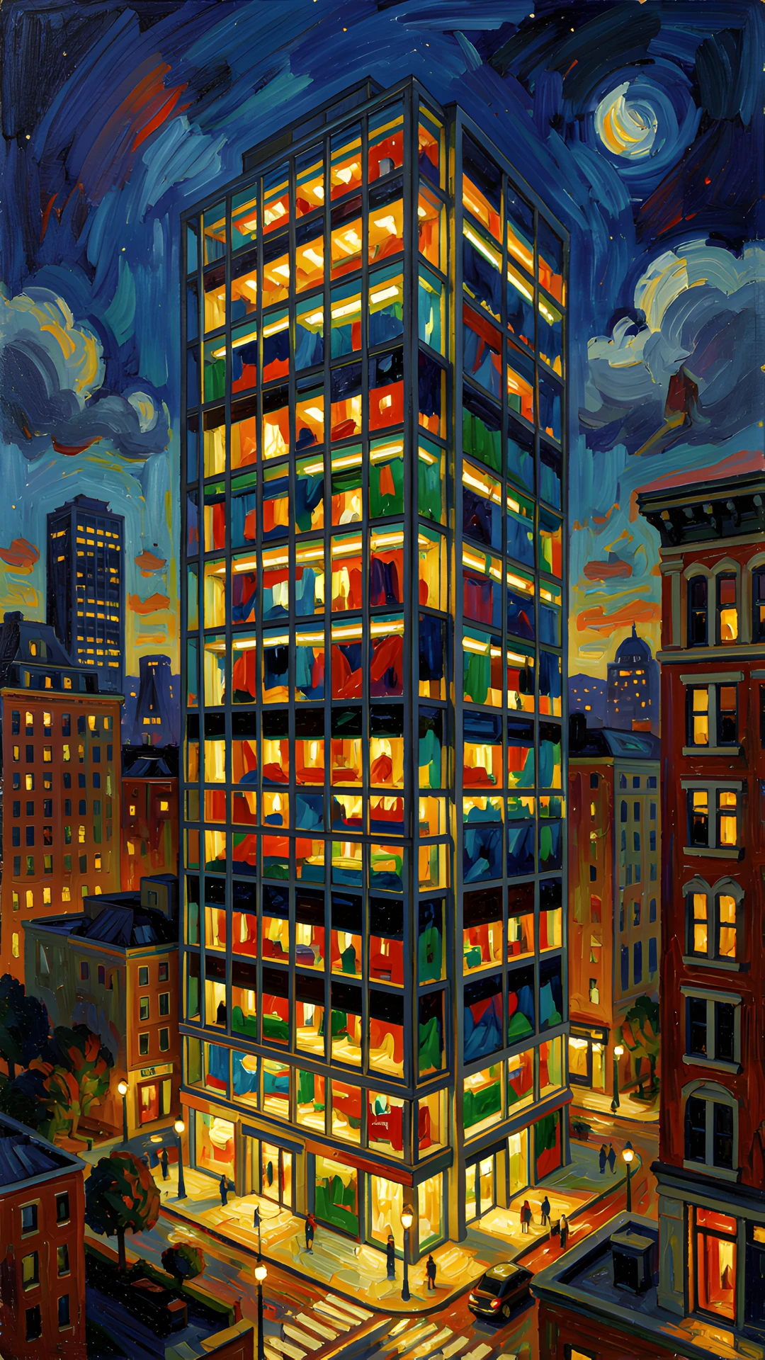 Impressionist Cityscape