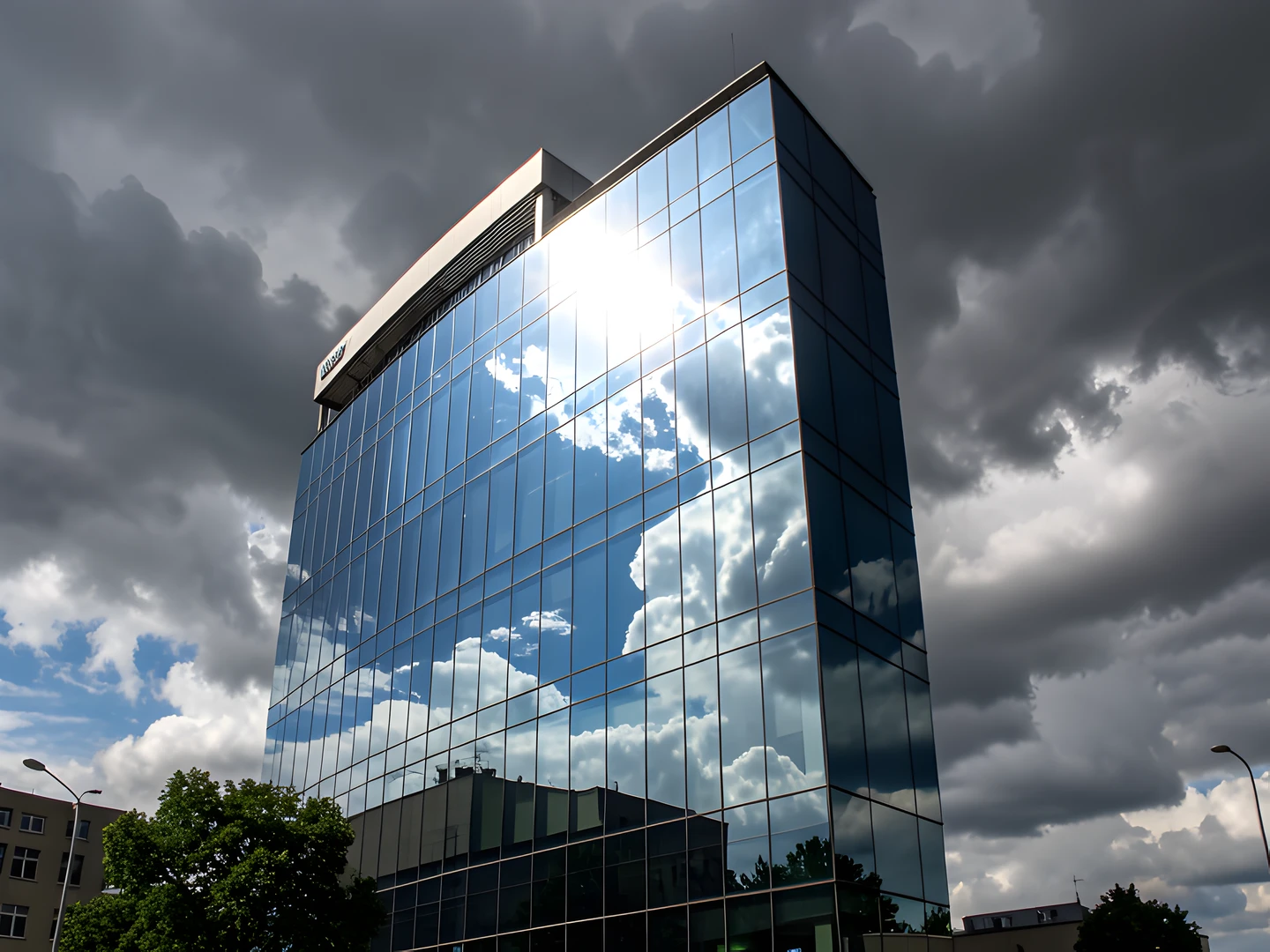 Glass Storm Reflection