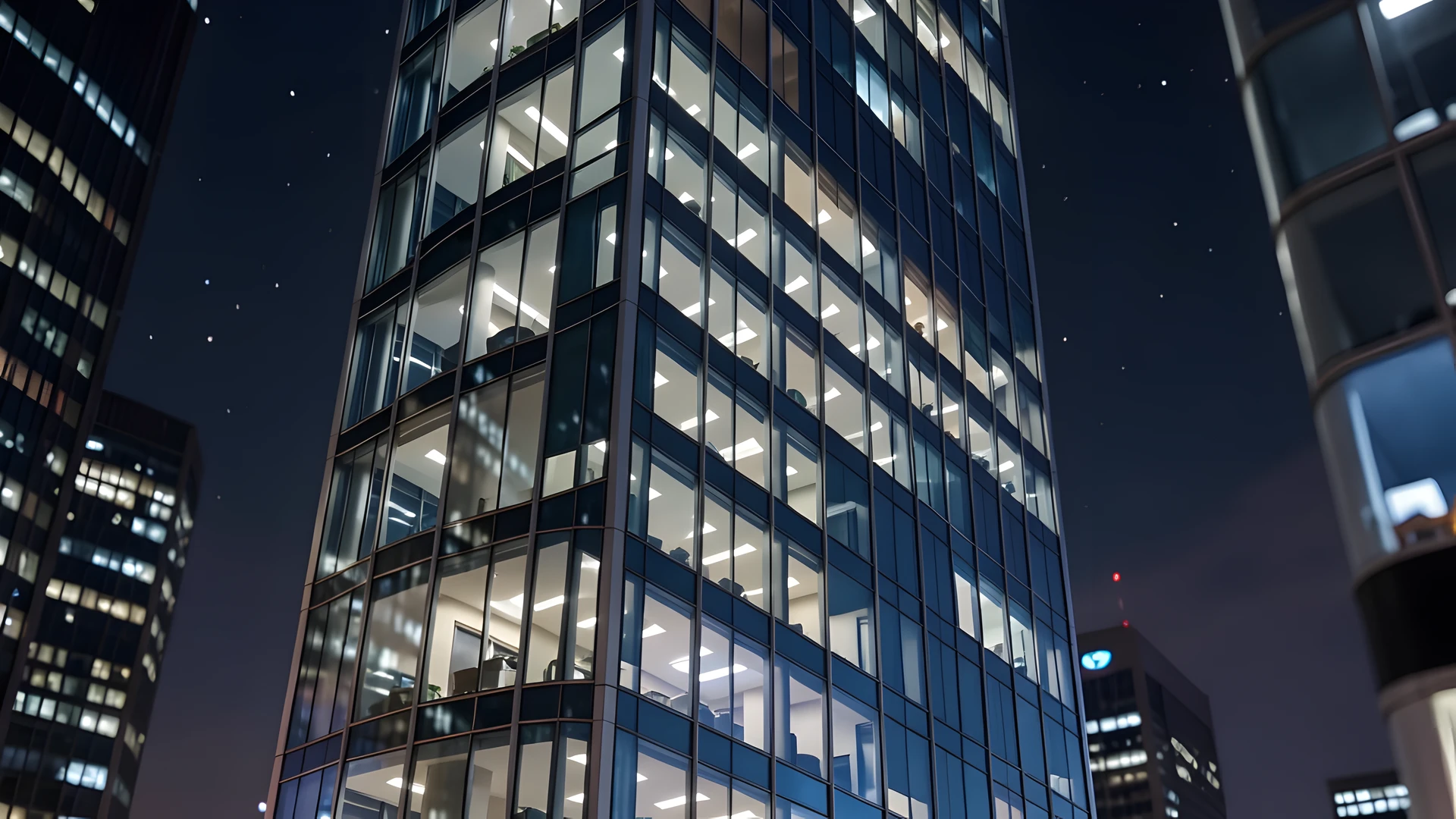 City Lights Reflected
