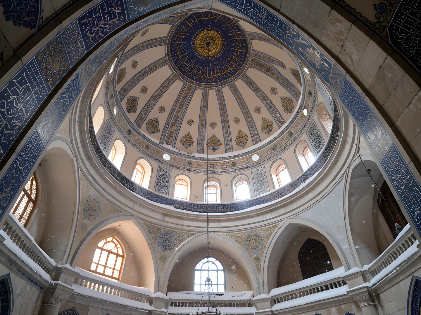 Frozen Mosque Dome