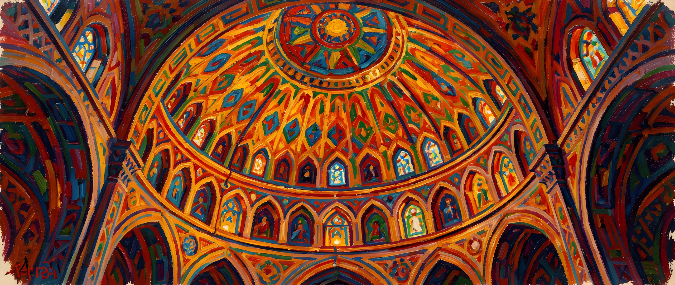 Impressionist Mosque Night