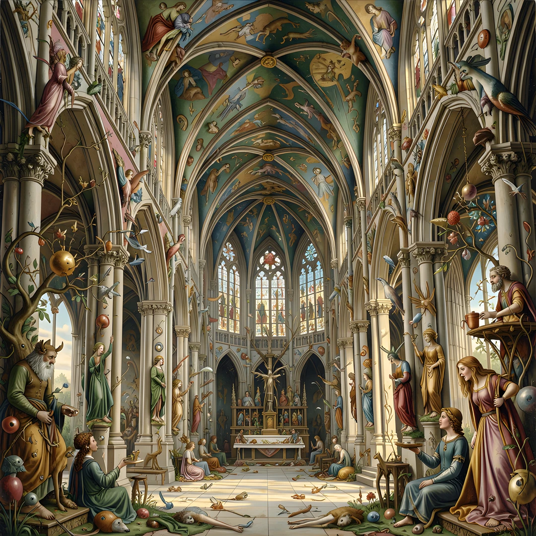 Gothic Cathedral Interior
