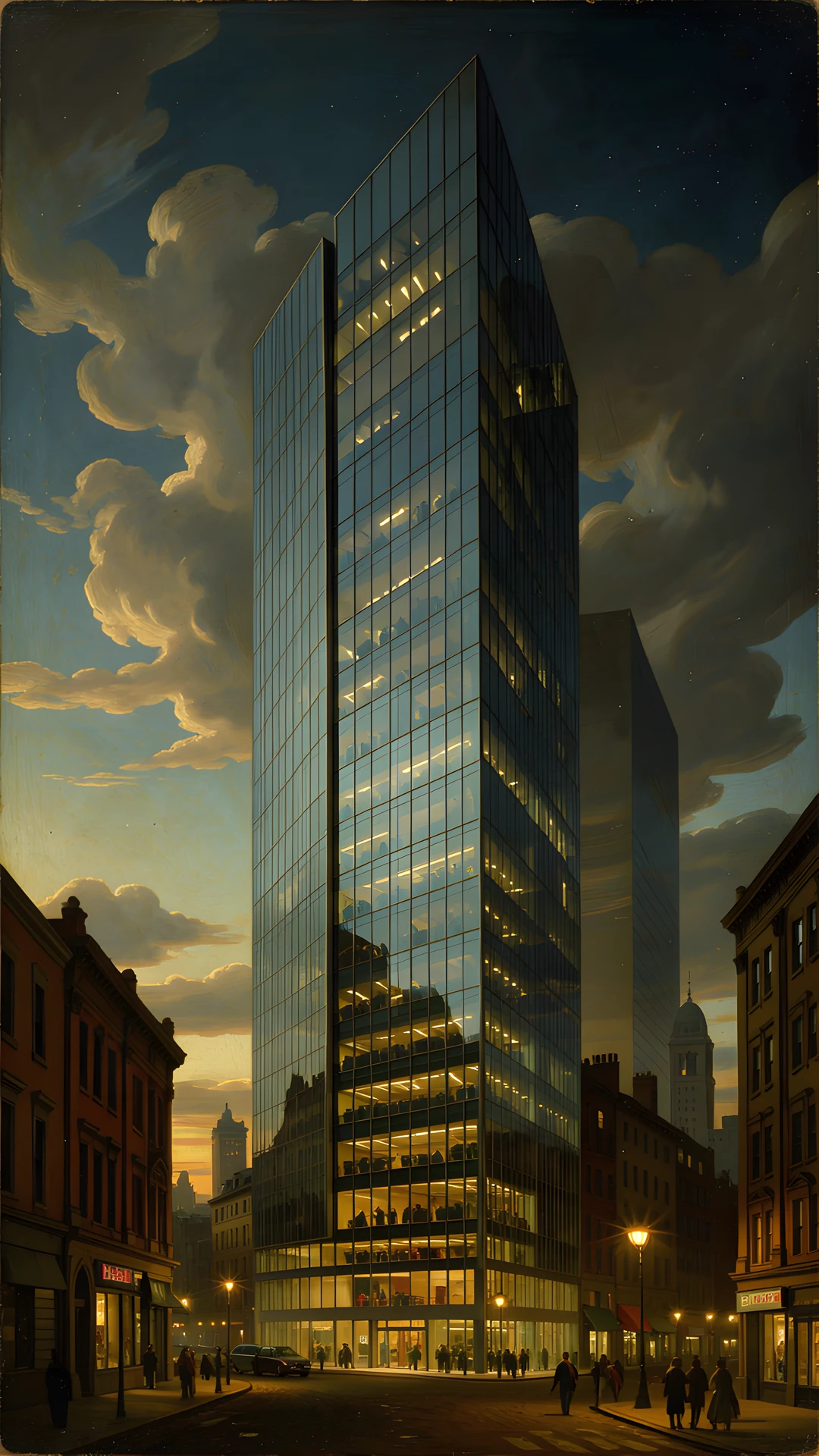 City Lights Reflection