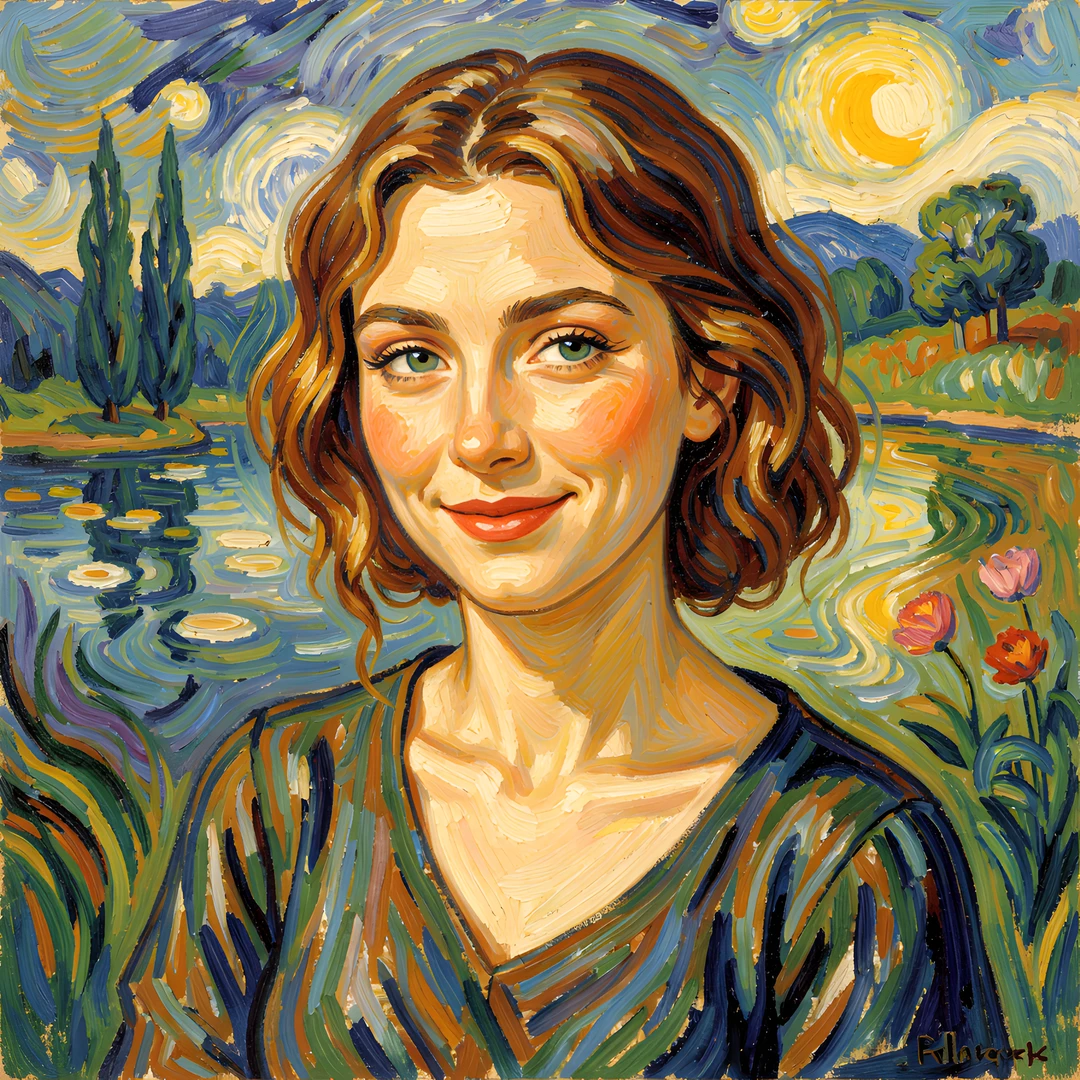 Impressionist Lady Smile