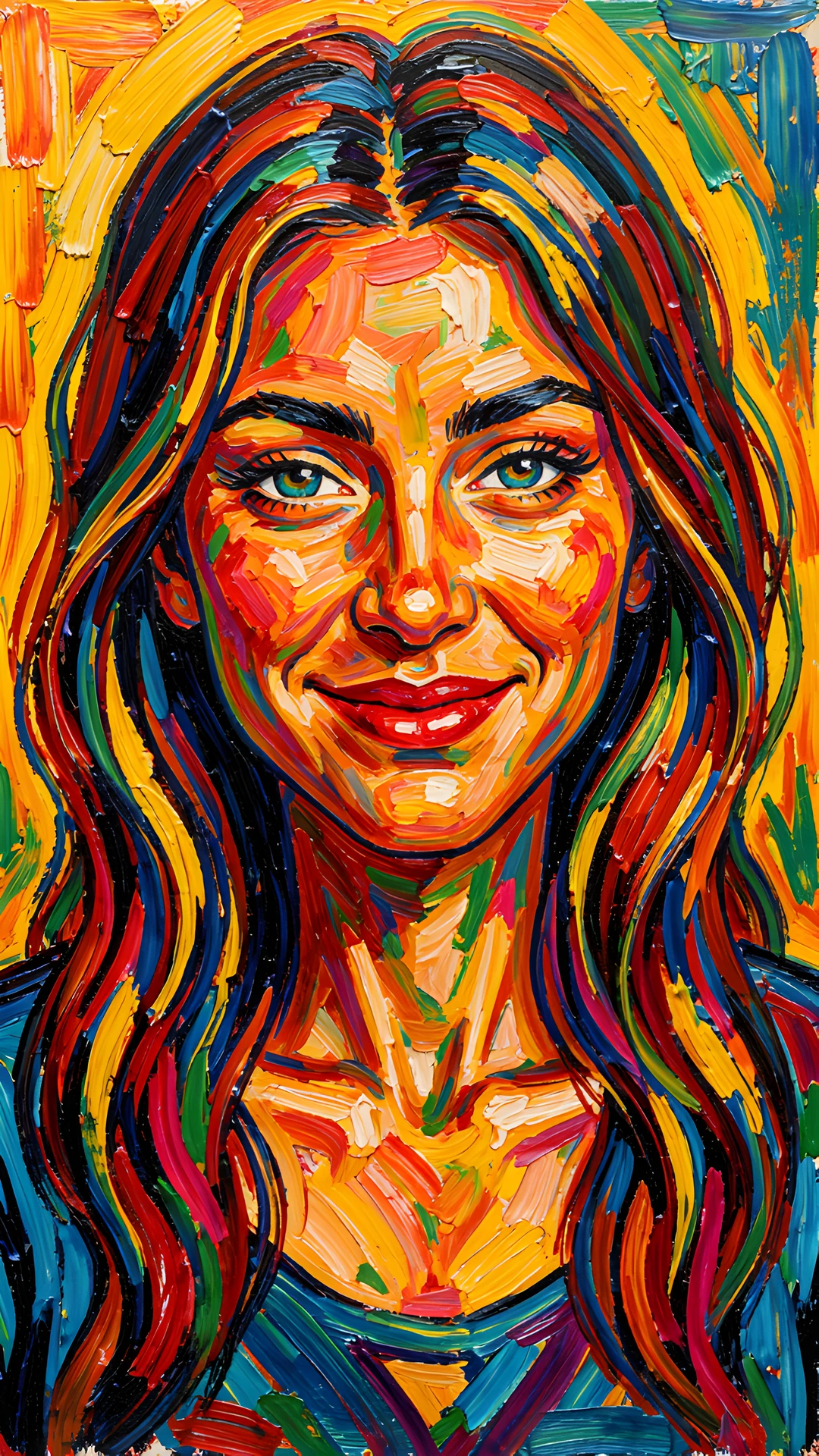 Impressionist Portrait Smile