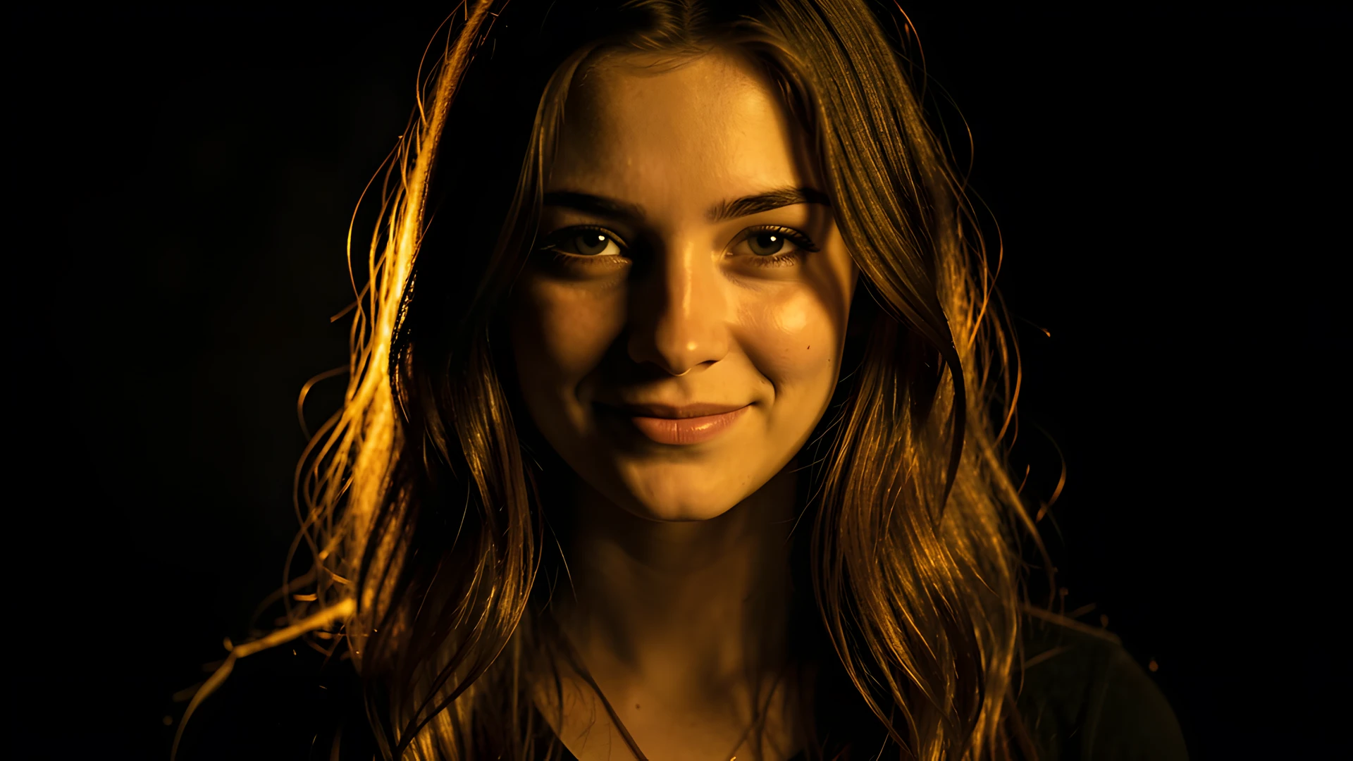 Golden Noir Portrait