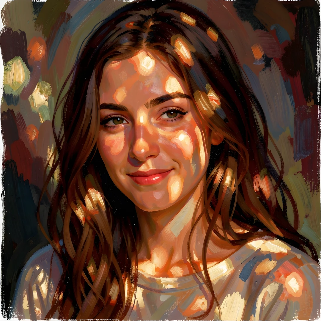 Impressionist Lady Smile